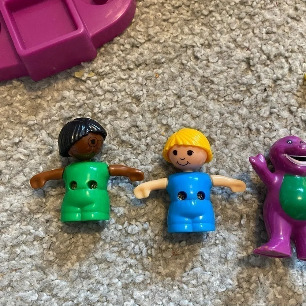 Vintage Barney School House Lyons Group W/ Accessories & People Characters Slide